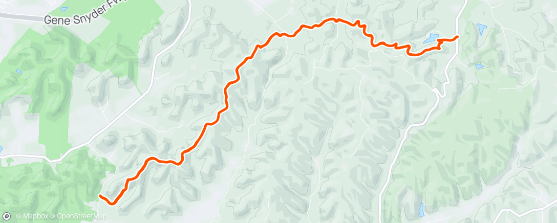 Map of the activity, Quality trail, struggled on the way back.