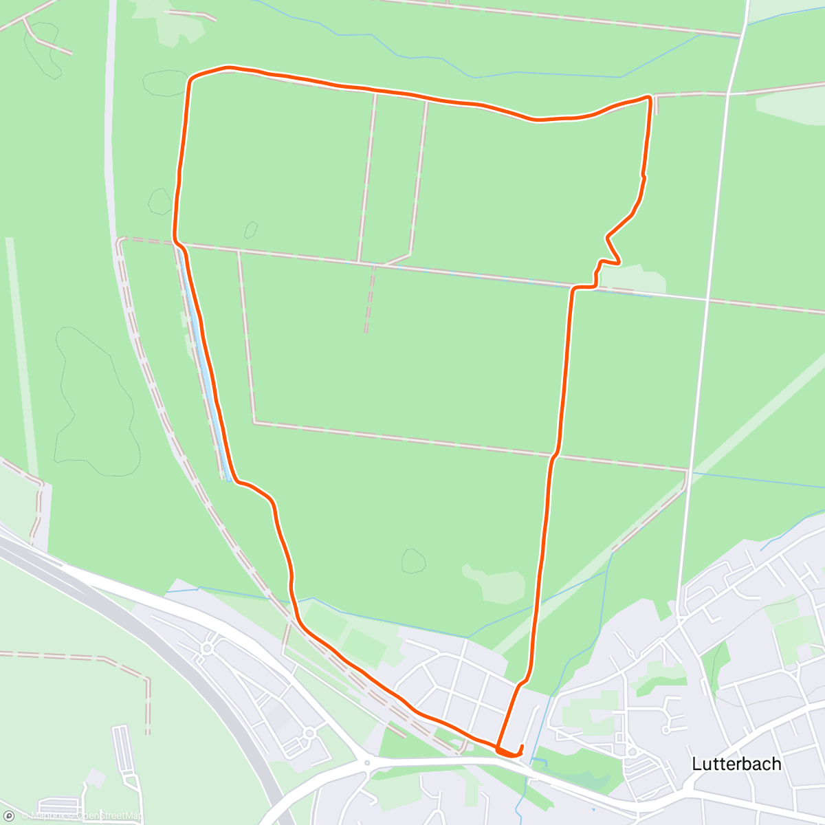 Map of the activity, Afternoon Walk