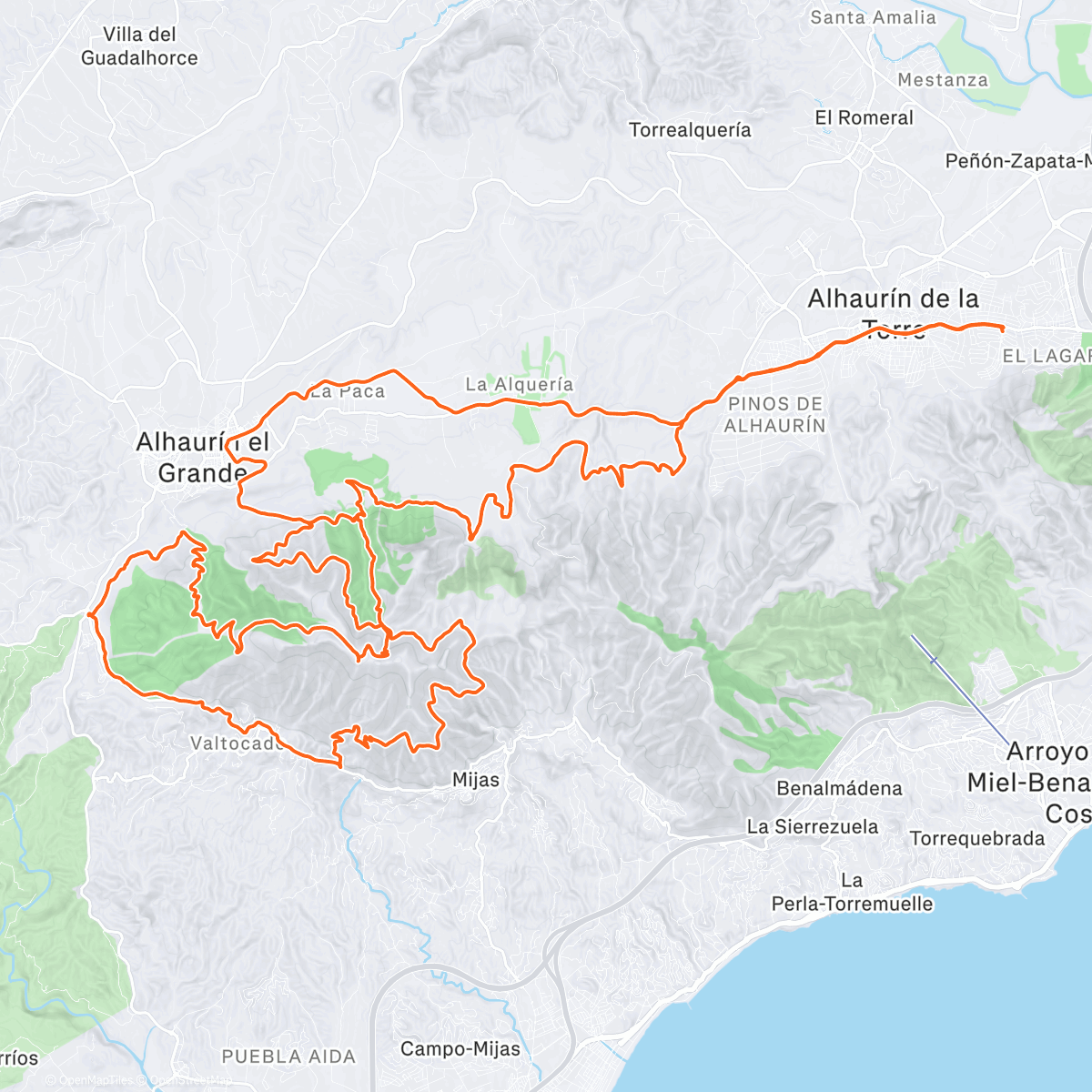 Map of the activity, Morgenausfahrt