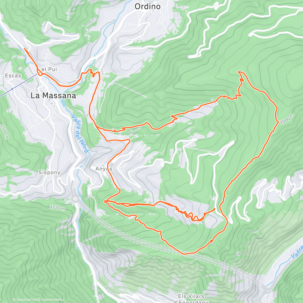 Map of the activity, BEIXALIS ❄️🇦🇩