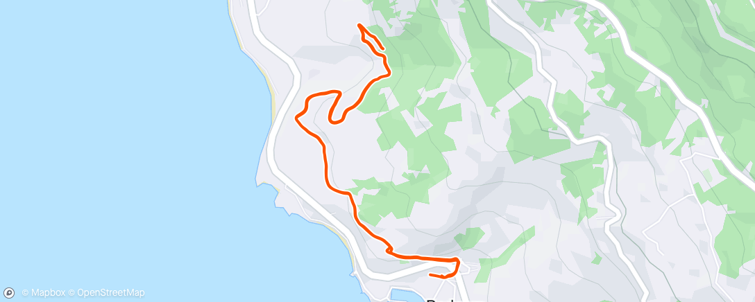 Map of the activity, Evening Trail Run