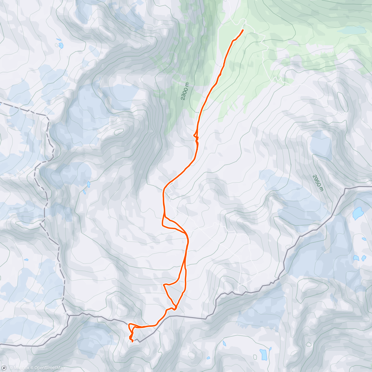 Map of the activity, Silvretta family ski tour day 4