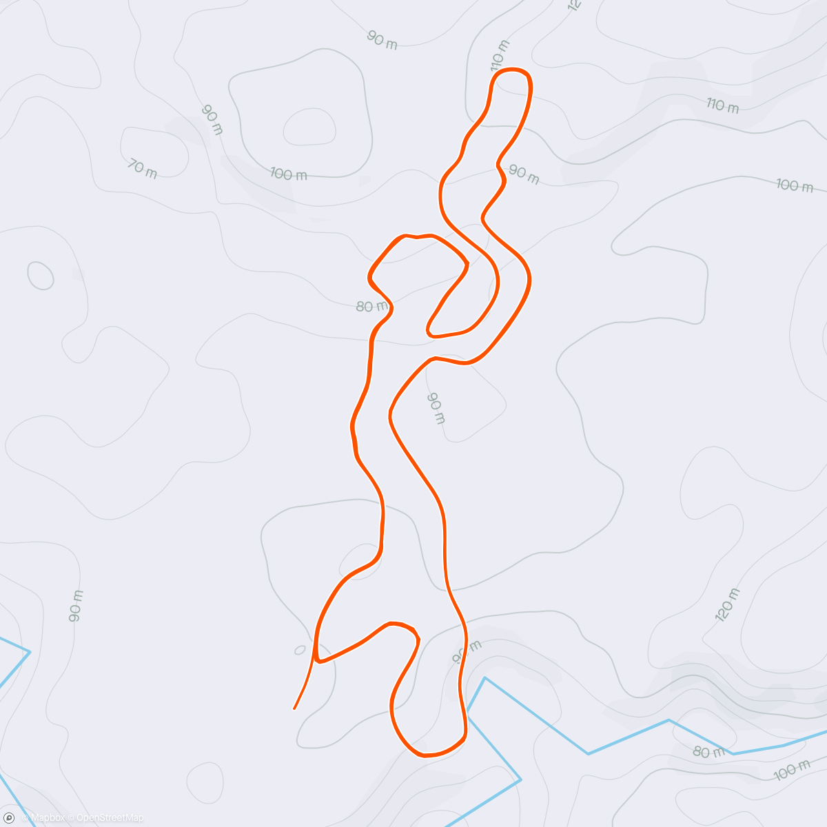 Map of the activity, Group Intervals 12 x 175%