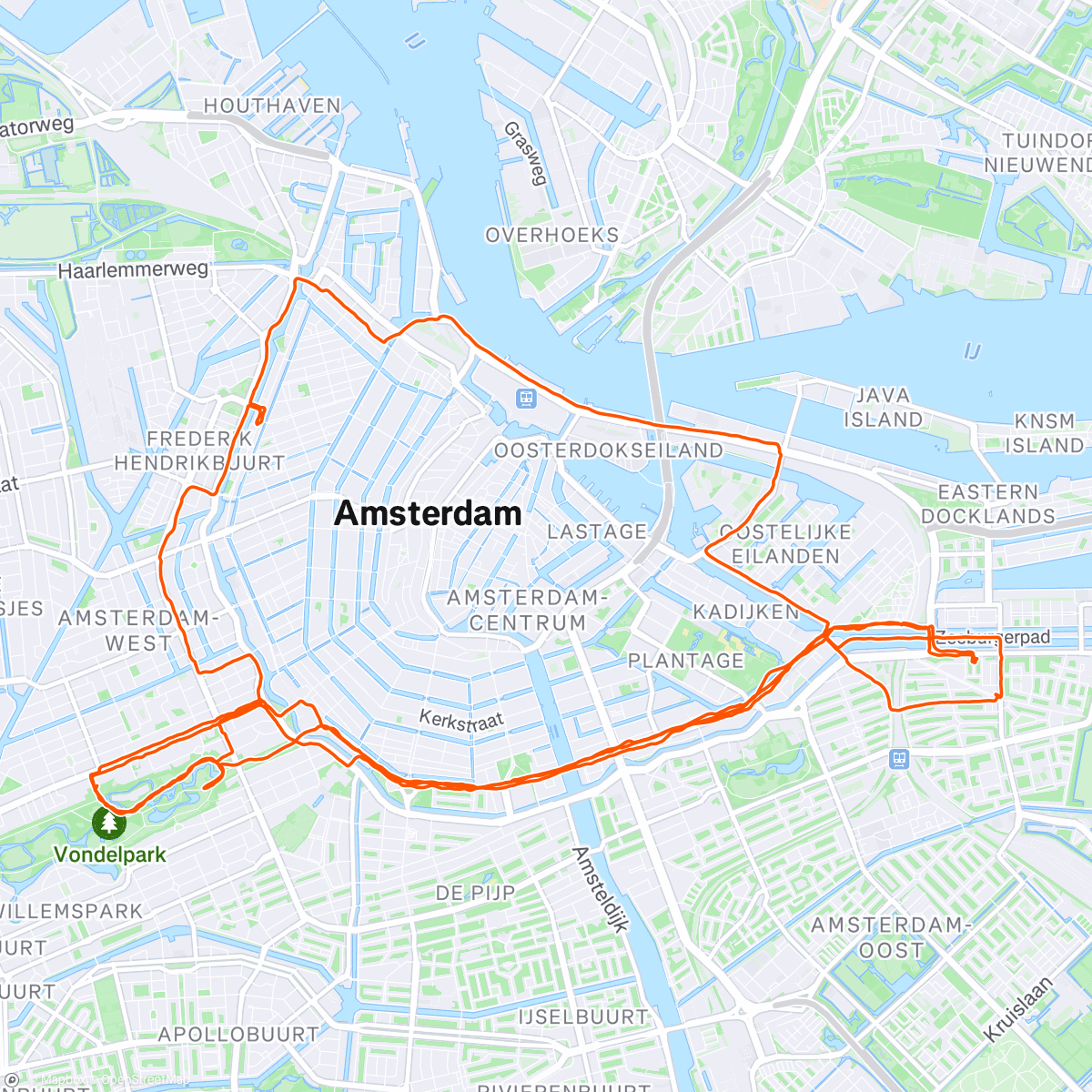 Map of the activity, Wil je je techniek verbeteren?  Ga dan skaten met Koningsnacht in het centrum van Amsterdam. 🤪