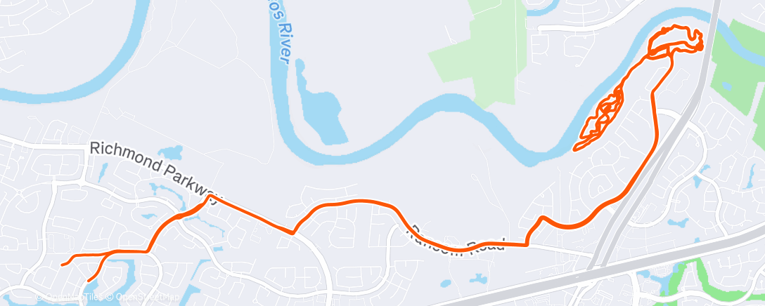 Map of the activity, Morning Ride