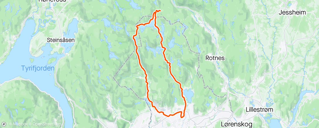 Mapa de la actividad (⛅ Oslo - Ring5 18/1)
