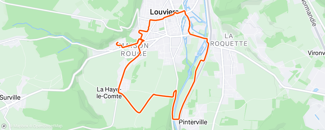 Map of the activity, Footing en famille 😍