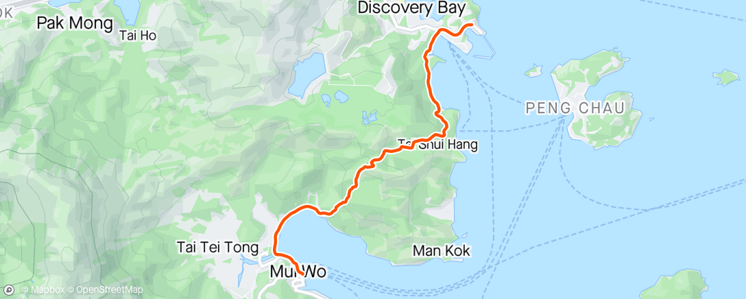 Mapa da atividade, Morning Hike ⛅
