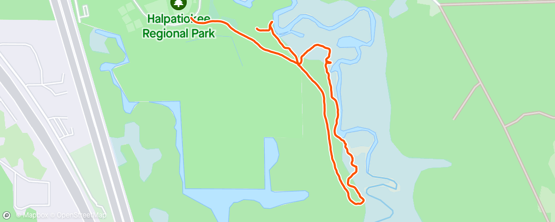 Map of the activity, Post surveying hike