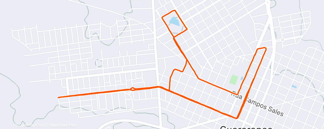 Карта физической активности (Corrida ao entardecer)