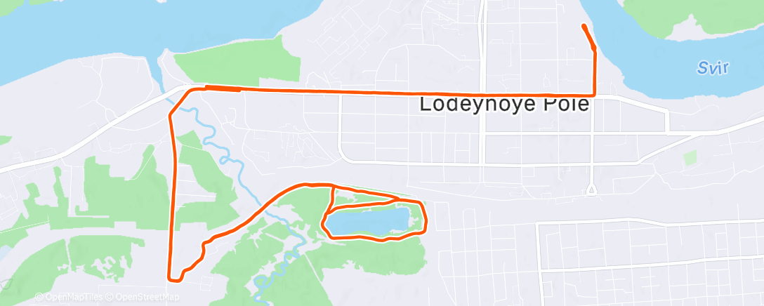 Карта физической активности (Morning Run)