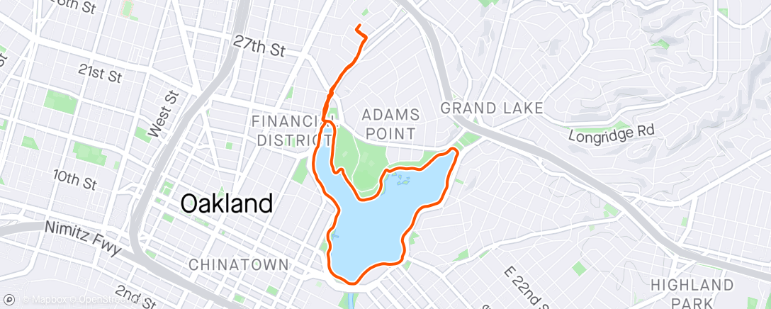 Map of the activity, Morning Run ☕