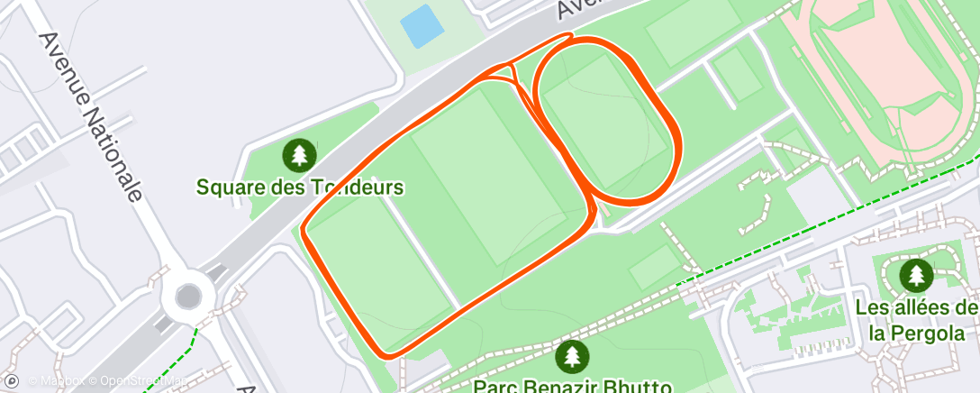 Map of the activity, 4x 5’ pour tamponner