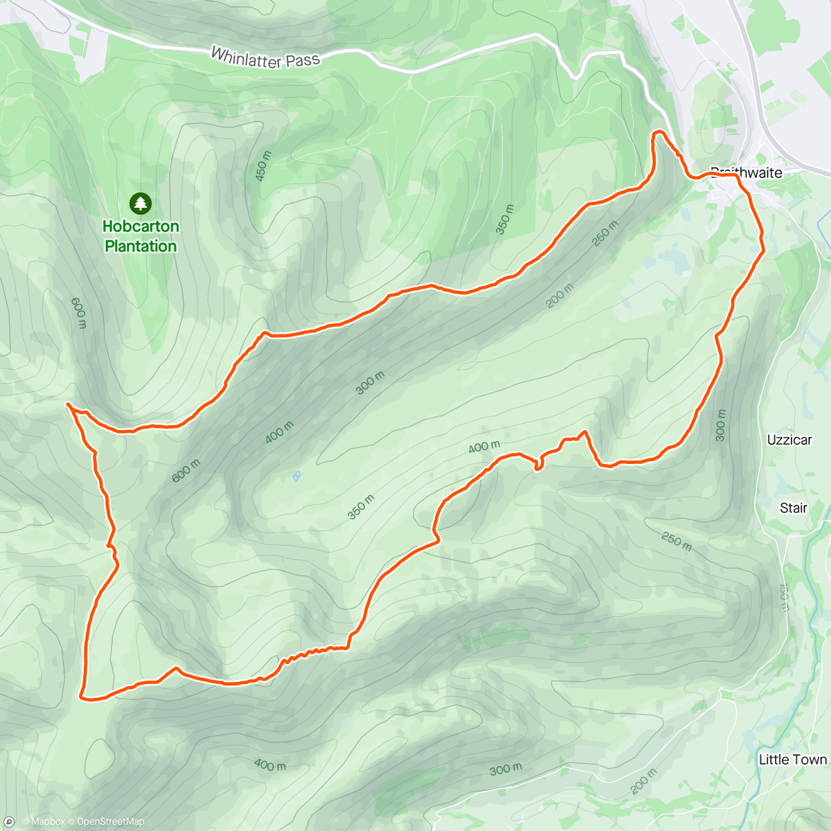 Map of the activity, Wainwright Hike 6/36 - Northwestern Fells - The Coledale Horseshoe ⛰️⛰️⛰️⛰️⛰️ 28/214