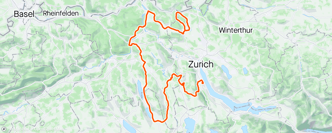 Map of the activity, Tour de Suisse #3