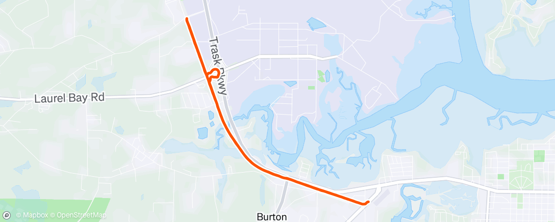 Map of the activity, Morning Run