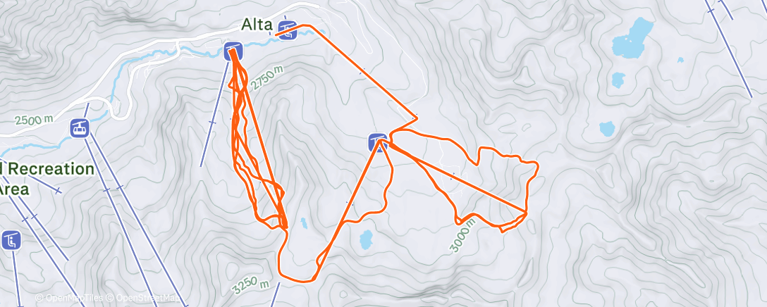 Карта физической активности (everybody out chasing fresh pow)