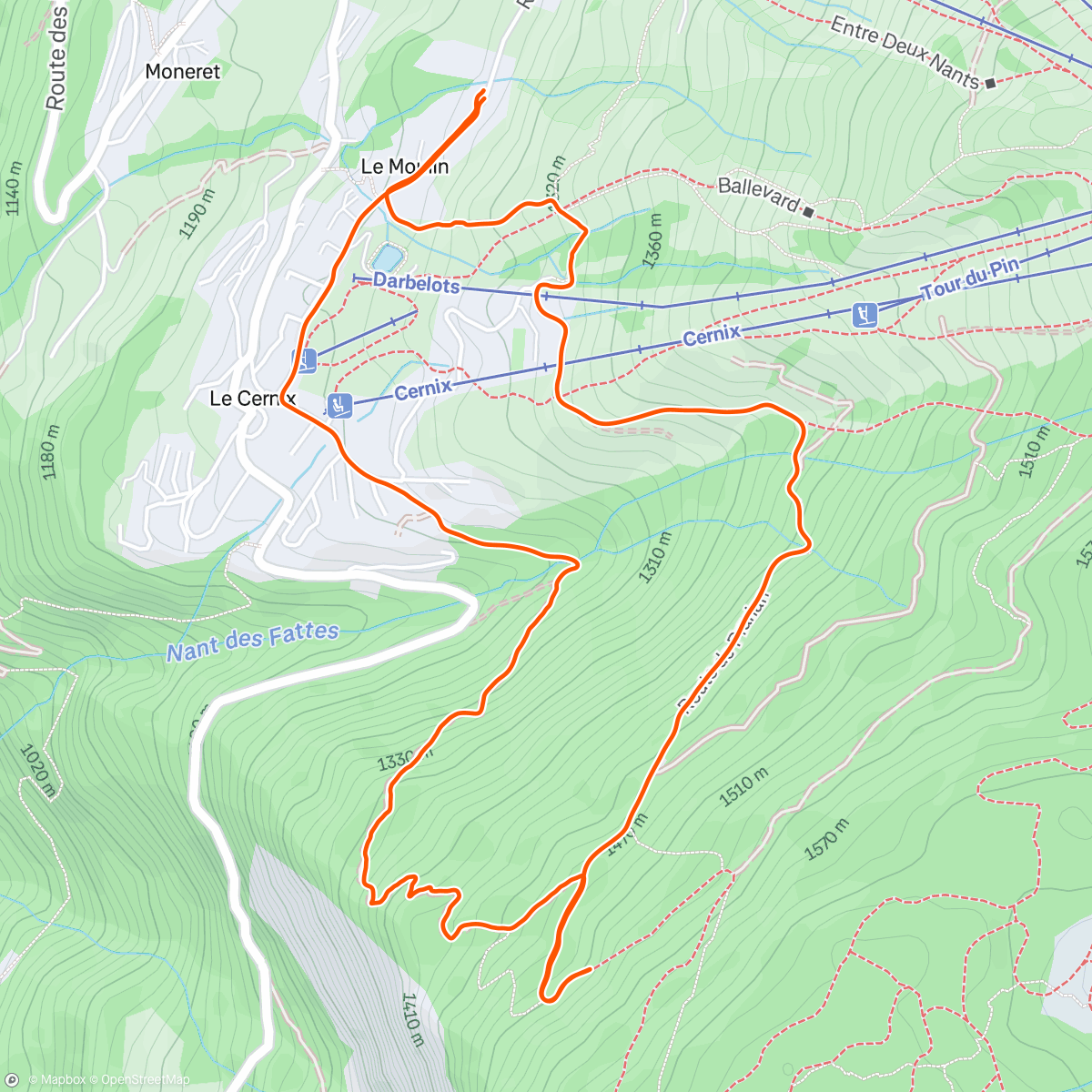 Map of the activity, Petit fractionné