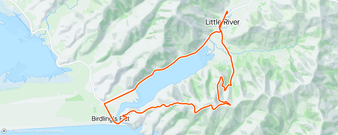Map of the activity, Little River - Bossu gravel ride