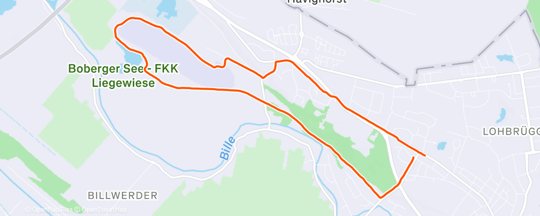 Map of the activity, Ochtendloop