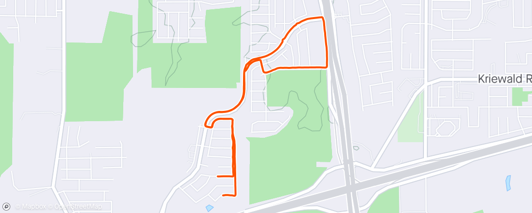Map of the activity, Windy Wednesday Neighborhood Walk