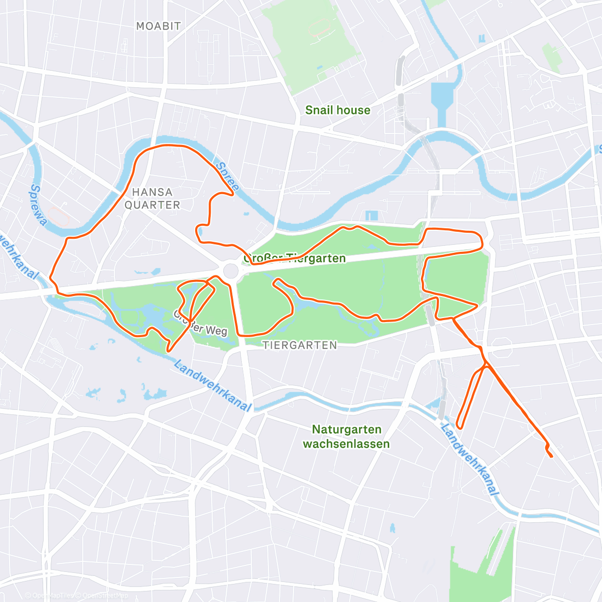 Carte de l'activité Running in the snow ... naughty naughty