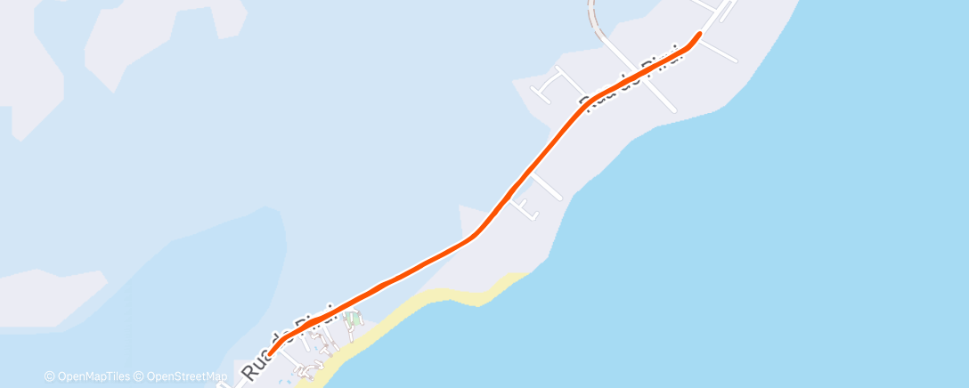 Map of the activity, Corrida matinal