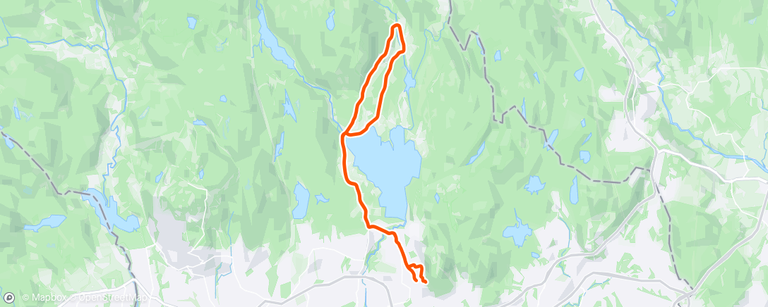 Map of the activity, Runder i Maridalen