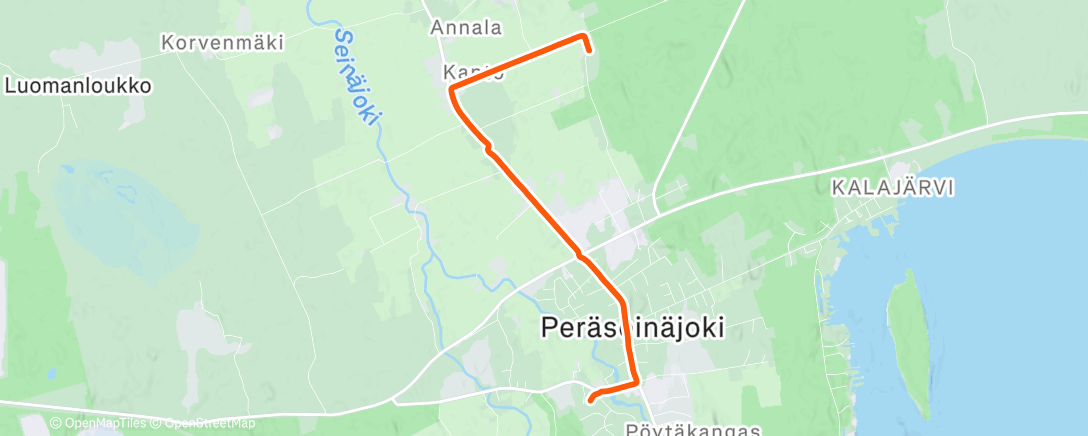 Карта физической активности (Evening Run)