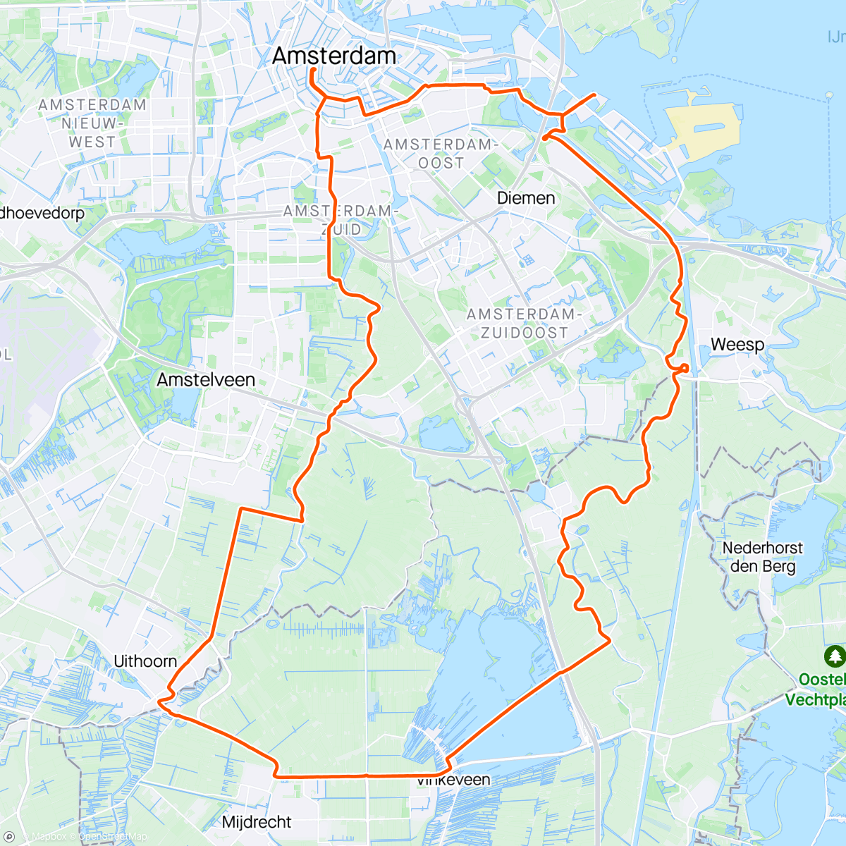 Karte der Aktivität „Friyeeey Ride 🇳🇱”