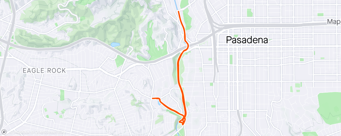 Map of the activity, Arroyo Trail with Nayiri