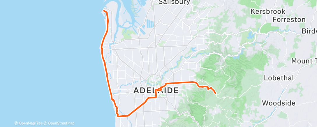 Map of the activity, Bici