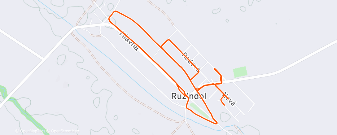 Карта физической активности (Evening Run)