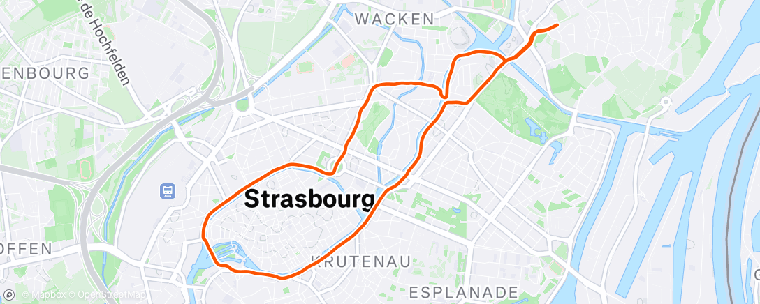 Map of the activity, Morning Run