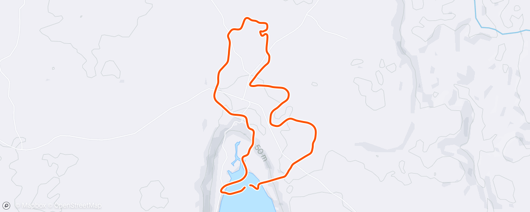 Карта физической активности (Zwift - Electric Loop in Makuri Islands)