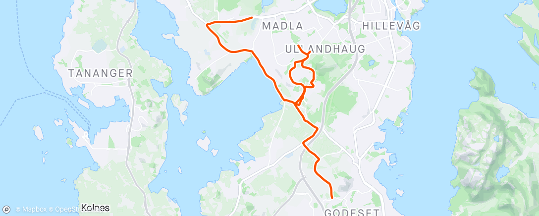 Map of the activity, Afternoon Ride ☀