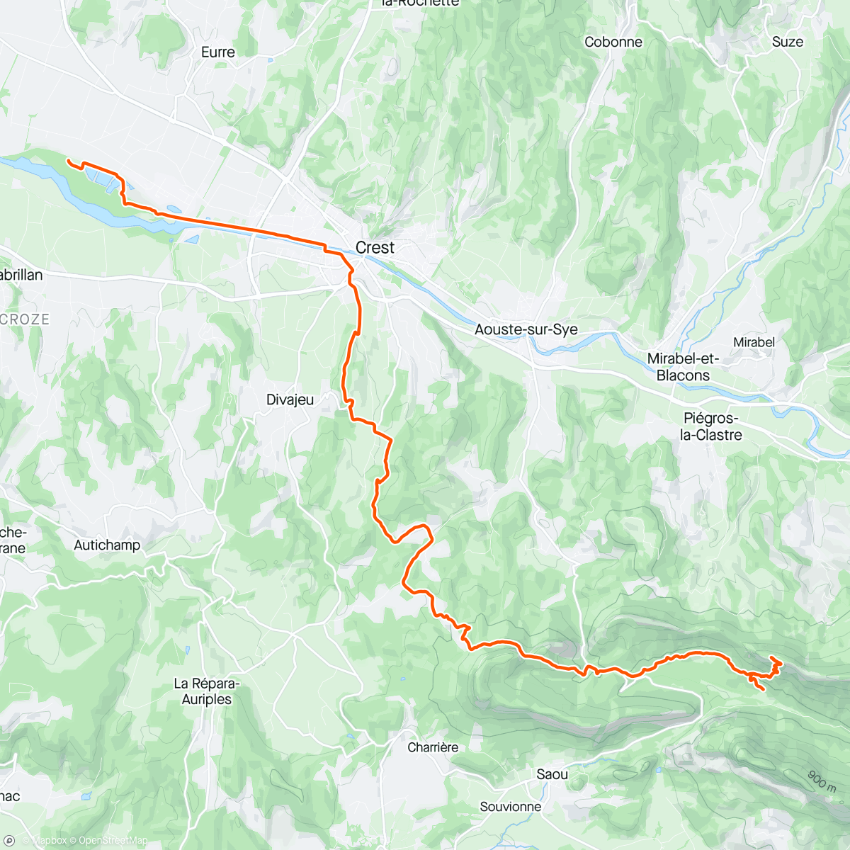 Map of the activity, Gîte ➡️ Forêt de Saou ➡️ Chapelle St Médard