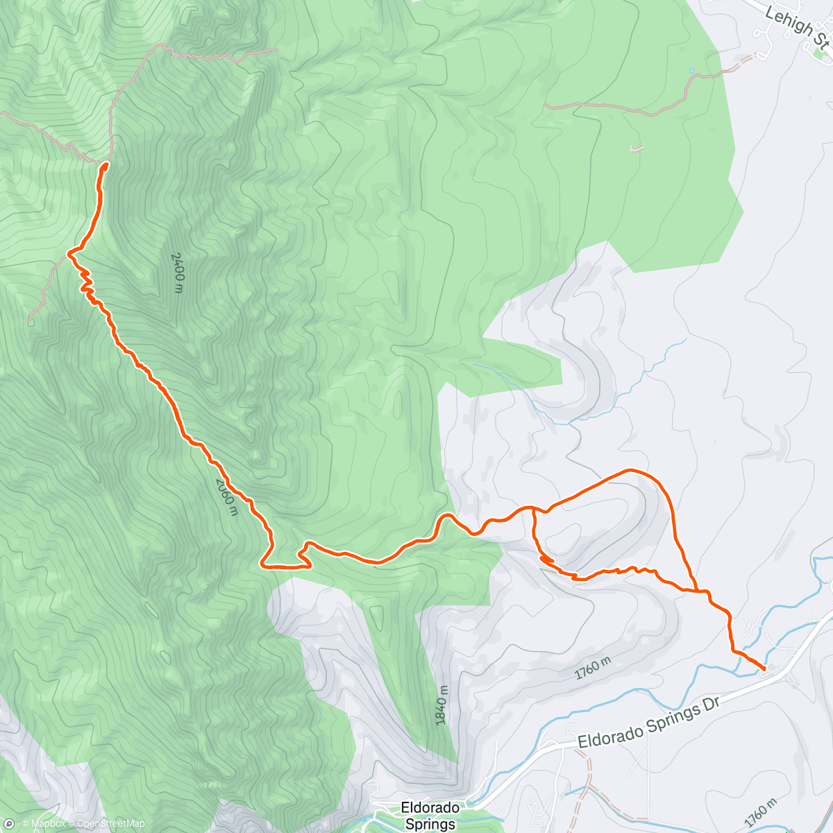 Map of the activity, Bear in the hard rain