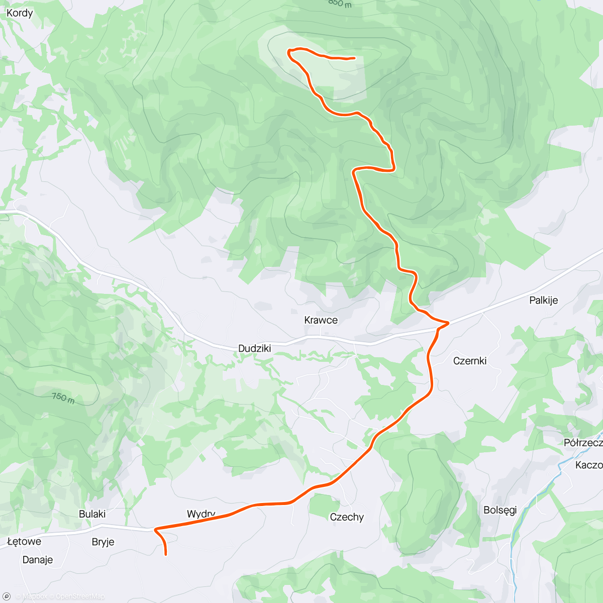 Map of the activity, Ćwilin ⛰️