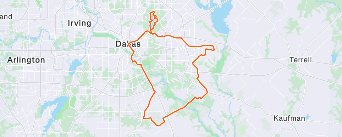 Map of the activity, Windy Thursday