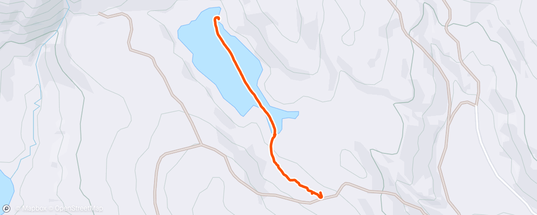 Mapa da atividade, Hike with Linc