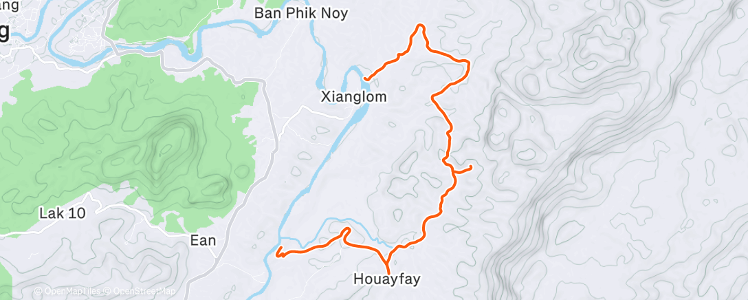 Map of the activity, LUANG PRABANG
