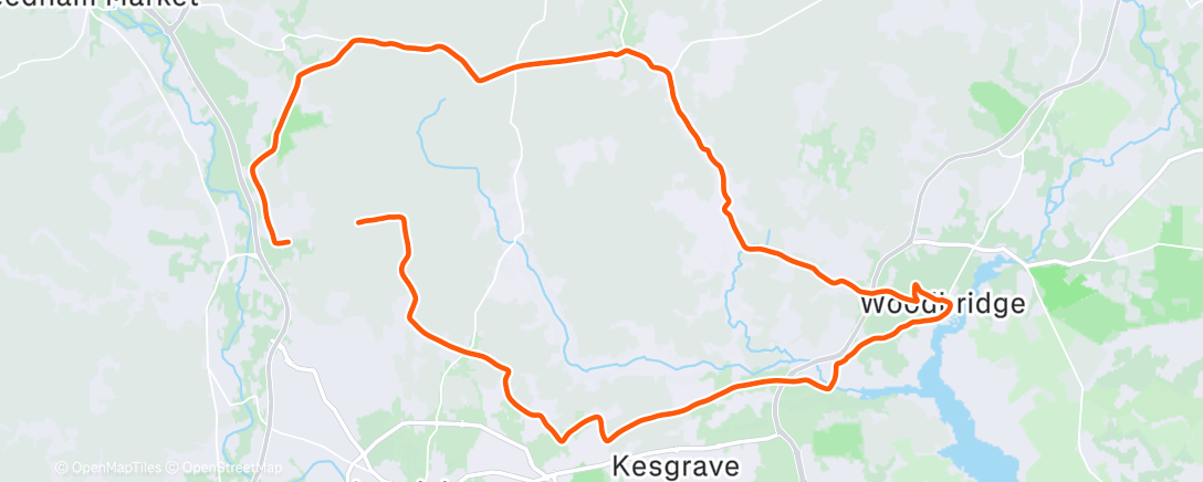 Карта физической активности (Morning Ride)