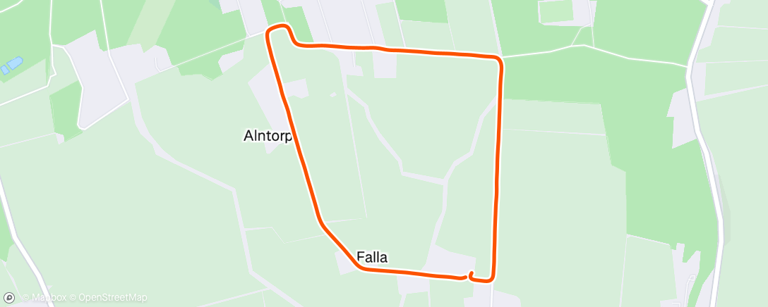 Map of the activity, Morning Walk