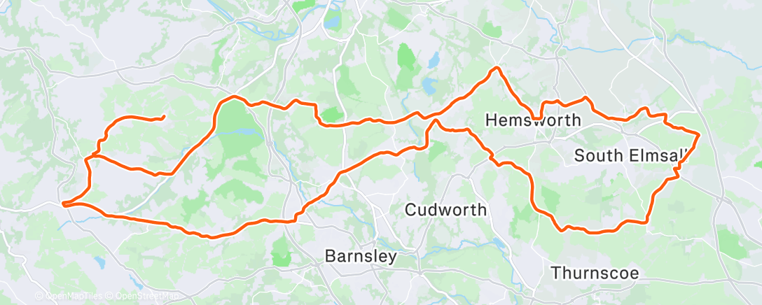 Map of the activity, Morning Ride