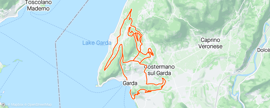 Map of the activity, Garda Marathon