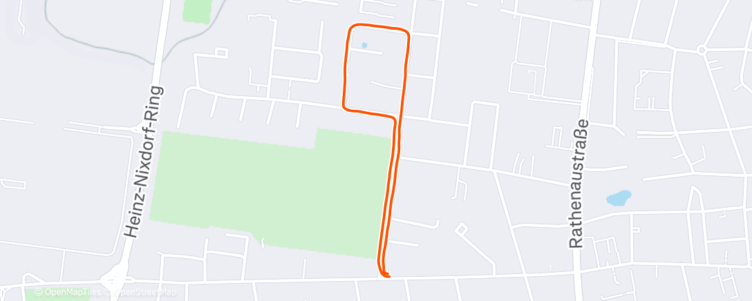 Map of the activity, Night Run