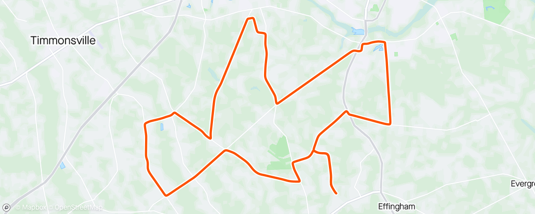 Map of the activity, Tempo Ride