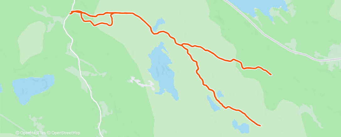 Map of the activity, Afternoon Nordic Ski