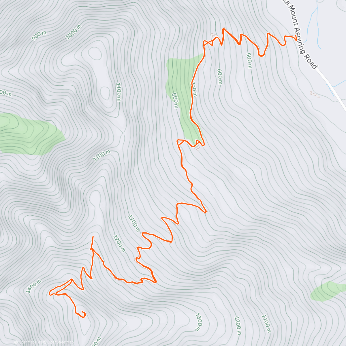 Map of the activity, Roy’s Peak Hike